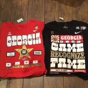 Nike 2022 & 2023 CFP National Champions Georgia Bulldogs Long Sleeve T-Shirts